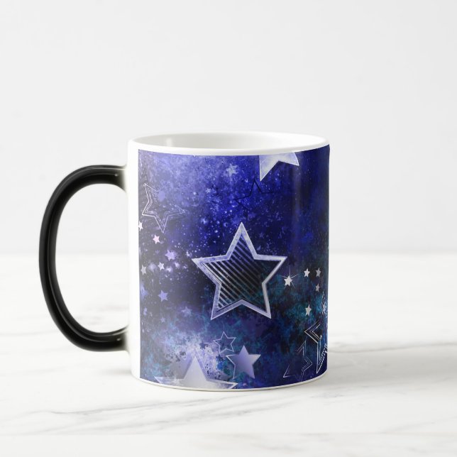 Space Background with Stars Color Morph Mug (Left)