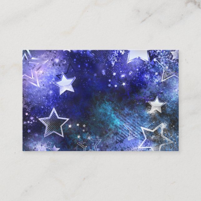 Space Background with Stars Discount Card (Front)