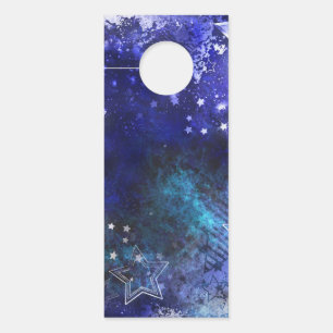 Space Background with Stars Door Hanger