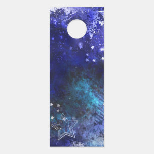 Space Background with Stars Door Hanger