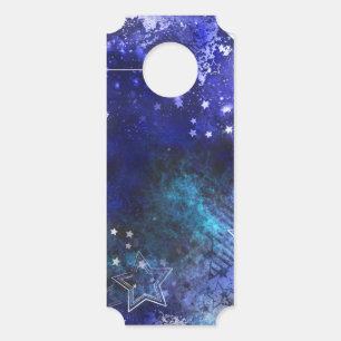 Space Background with Stars Door Hanger