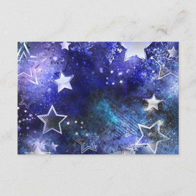 Space Background with Stars Enclosure Card (Front)