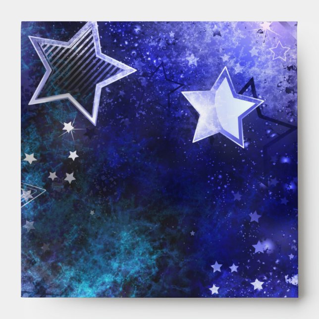 Space Background with Stars Envelope (Front)