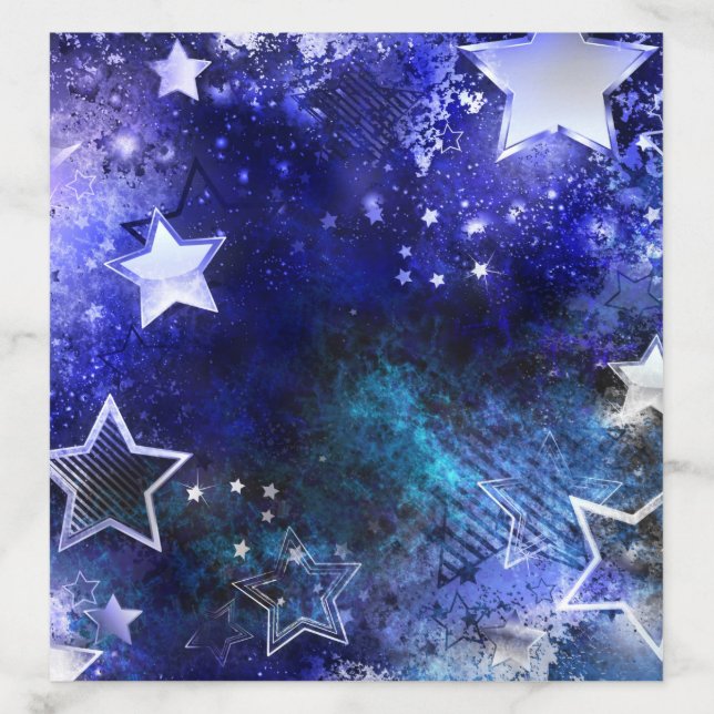 Space Background with Stars Envelope Liner (Design)