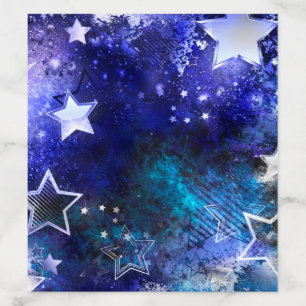 Space Background with Stars Envelope Liner