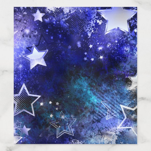 Space Background with Stars Envelope Liner (Design)