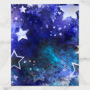 Space Background with Stars Envelope Liner