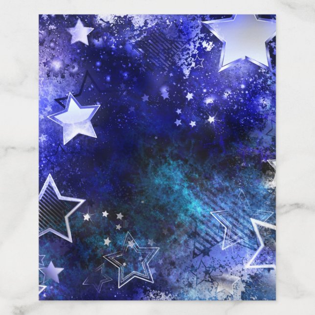 Space Background with Stars Envelope Liner (Design)