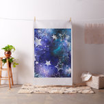 Space Background with Stars Fabric