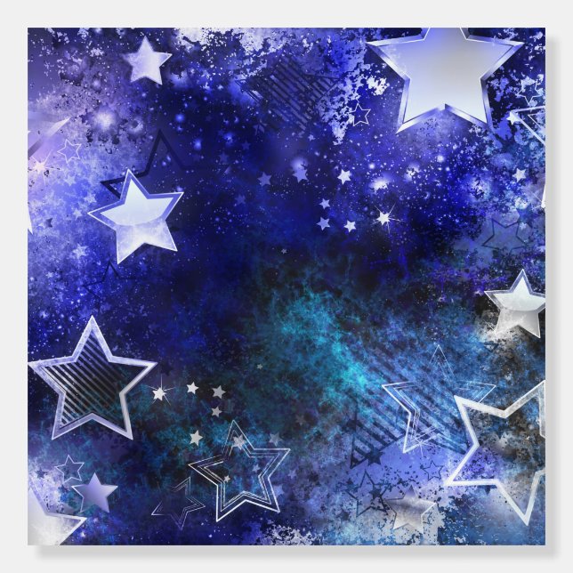 Space Background with Stars Foam Board (Front)