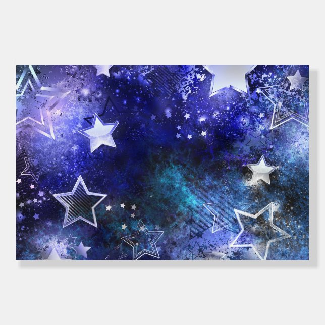 Space Background with Stars Foam Board (Front)