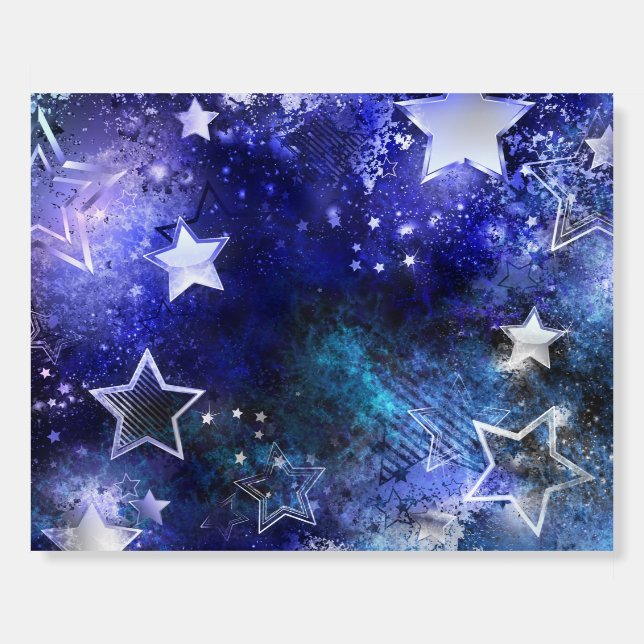Space Background with Stars Foam Board (Front)