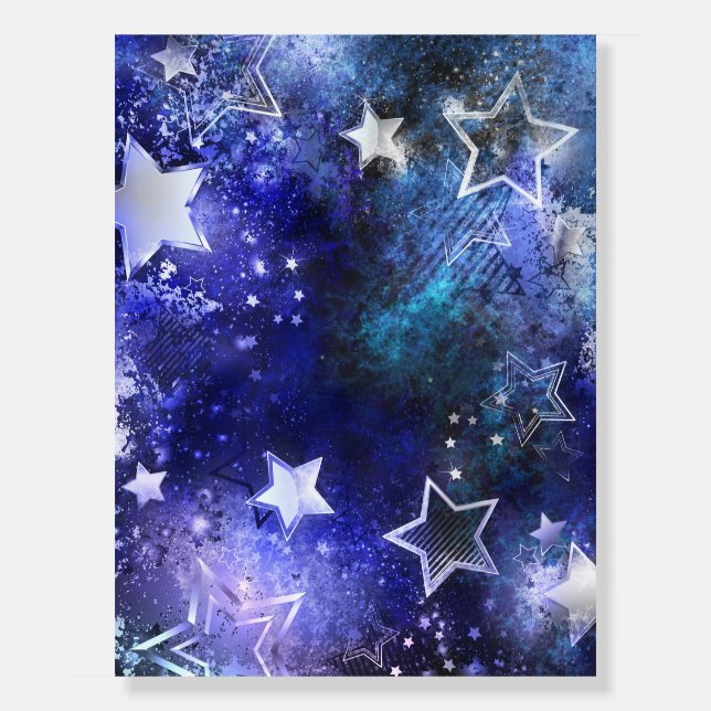 Space Background with Stars Foam Board (Front)