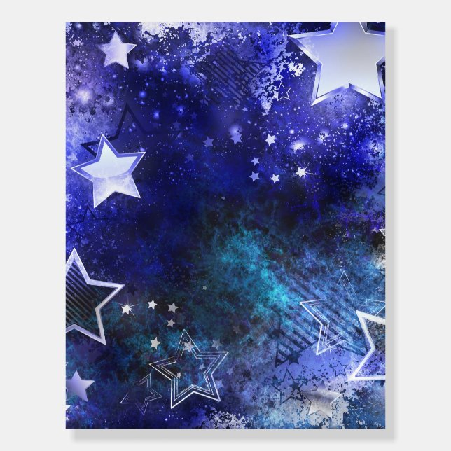 Space Background with Stars Foam Board (Front)