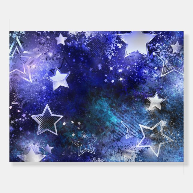 Space Background with Stars Foam Board (Front)