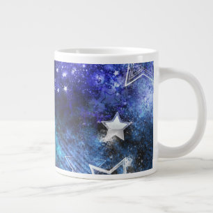 Space Background with Stars Giant Coffee Mug