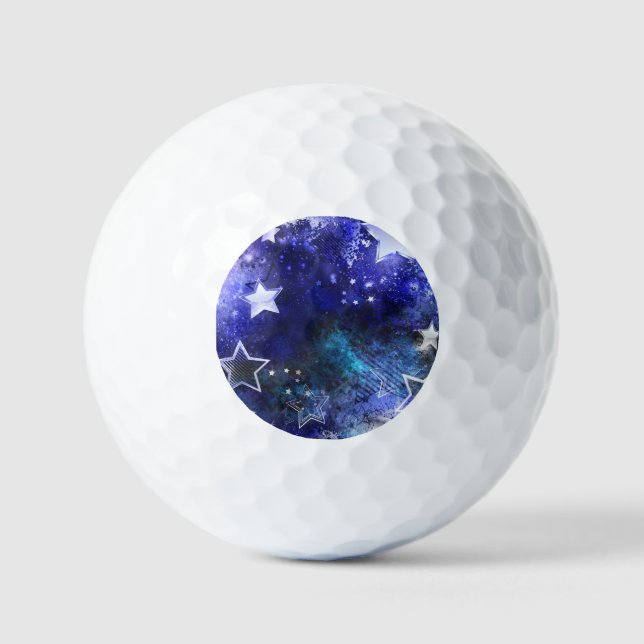 Space Background with Stars Golf Balls (Front)