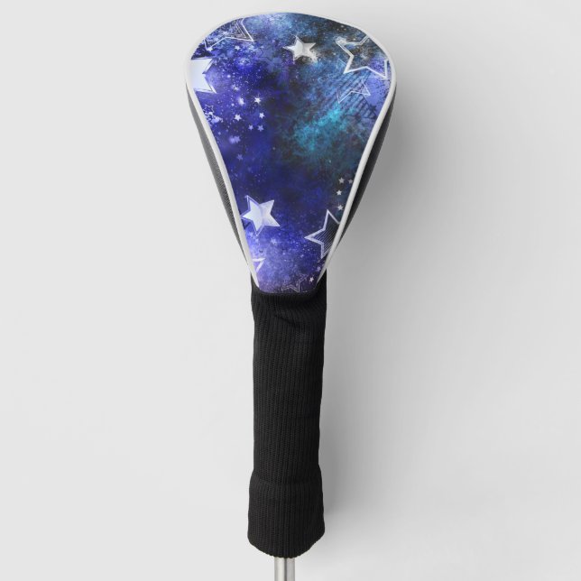 Space Background with Stars Golf Head Cover (Front)