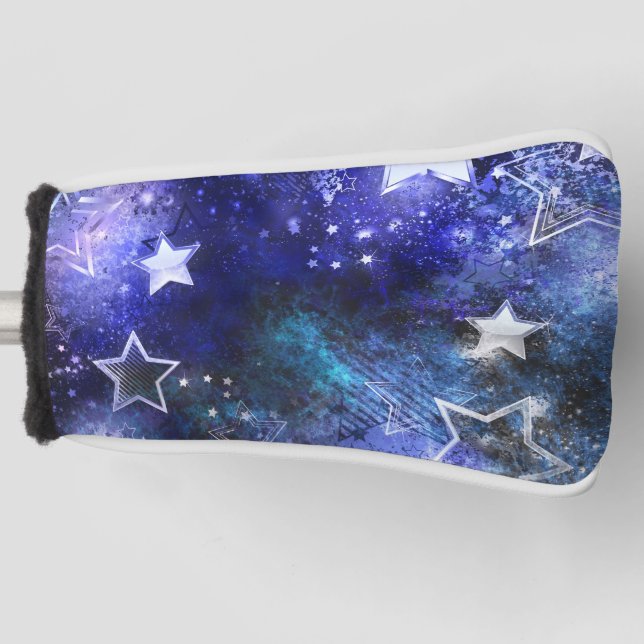 Space Background with Stars Golf Head Cover (Front)