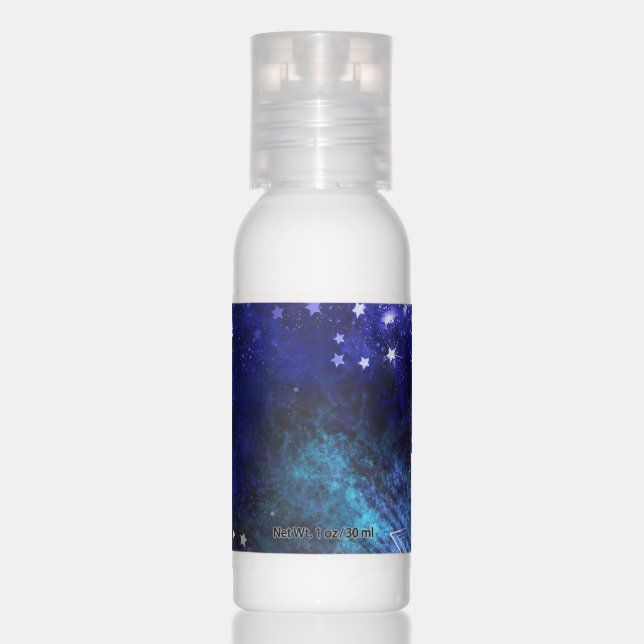 Space Background with Stars Hand Lotion (Front)