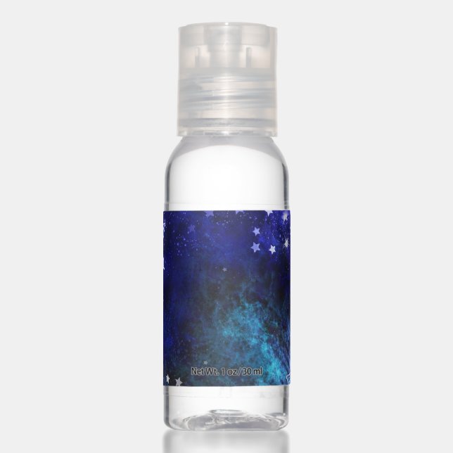 Space Background with Stars Hand Sanitizer (Front)
