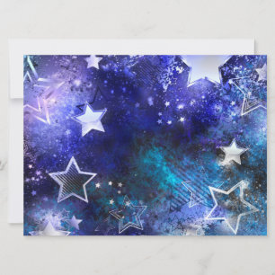 Space Background with Stars Invitation