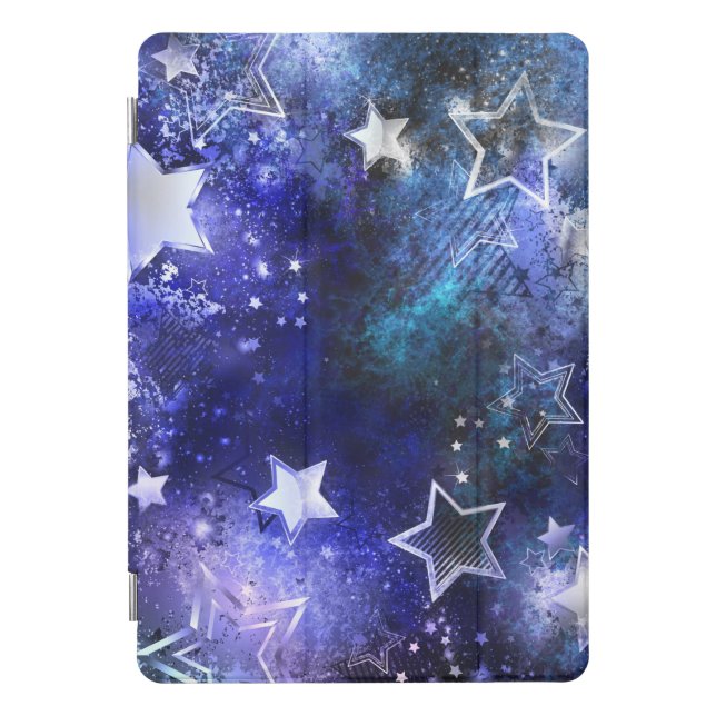 Space Background with Stars iPad Pro Cover (Front)