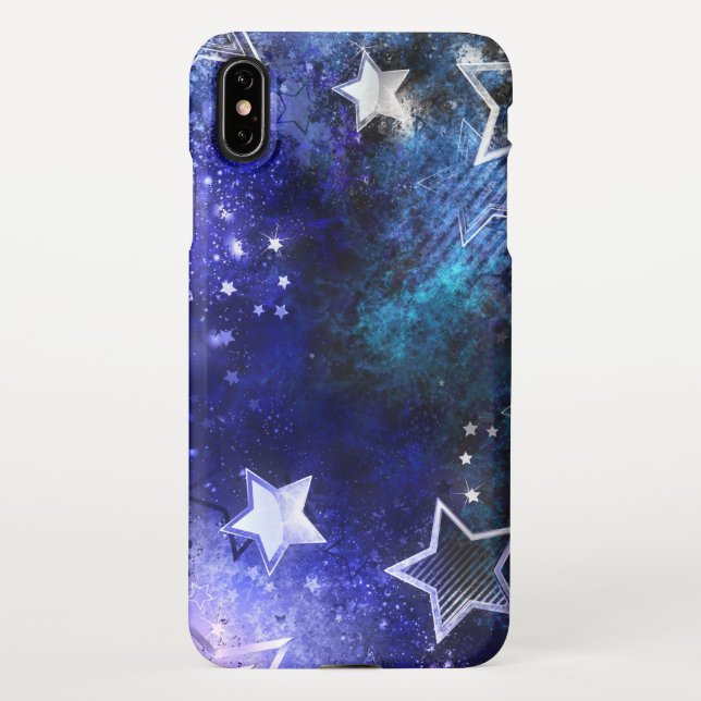 Space Background with Stars iPhone Case (Back)