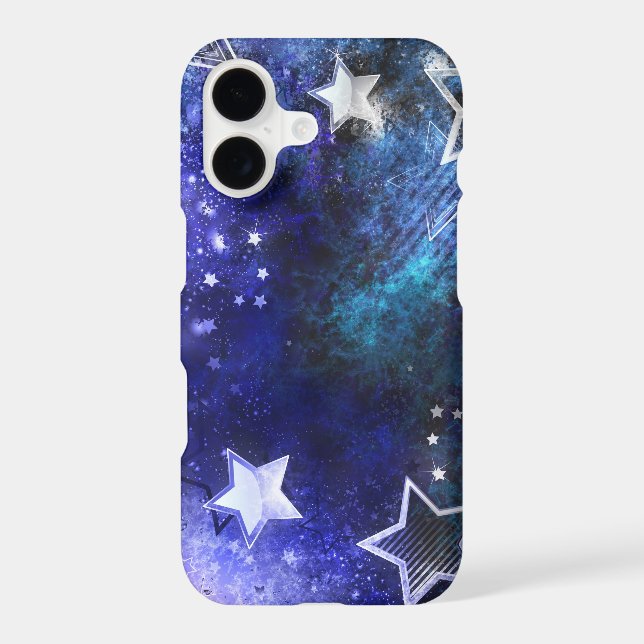 Space Background with Stars iPhone Case (Back)