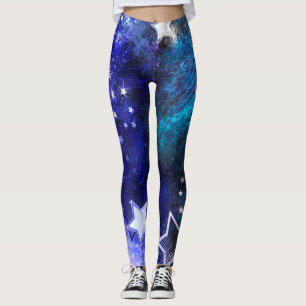 Space Background with Stars Leggings