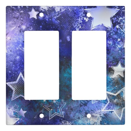 Space Background with Stars Light Switch Cover