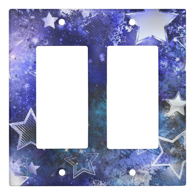 Space Background with Stars Light Switch Cover (Front)