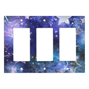 Space Background with Stars Light Switch Cover