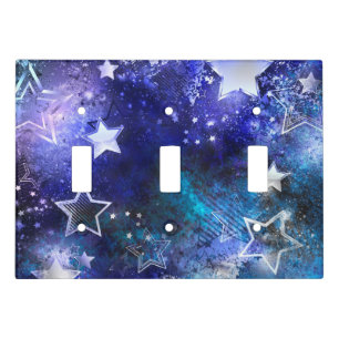 Space Background with Stars Light Switch Cover
