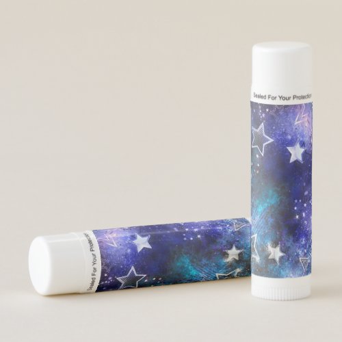 Space Background with Stars Lip Balm
