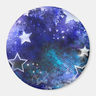 Space Background with Stars Magnet