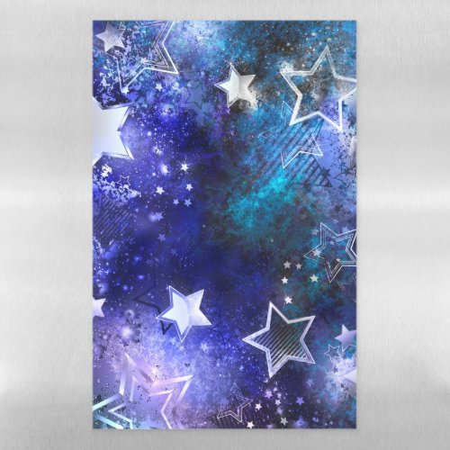 Space Background with Stars Magnetic Dry Erase Sheet