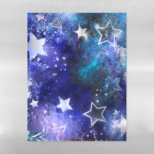 Space Background with Stars Magnetic Dry Erase Sheet