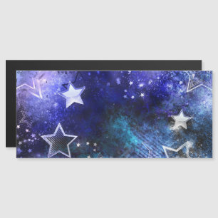 Space Background with Stars Magnetic Invitation