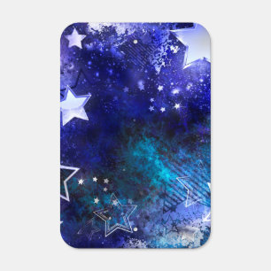 Space Background with Stars Metal Sign