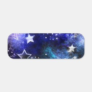 Space Background with Stars Metal Sign