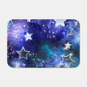 Space Background with Stars Metal Sign