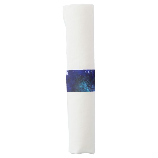 Space Background with Stars Napkin Bands (Front)