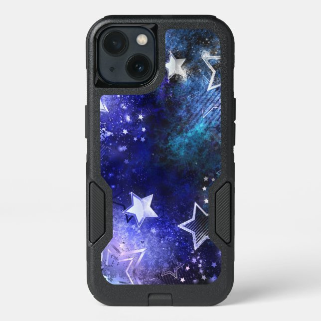 Space Background with Stars Otterbox iPhone Case (Back)