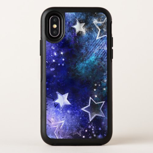 Space Background with Stars OtterBox Symmetry iPhone X Case