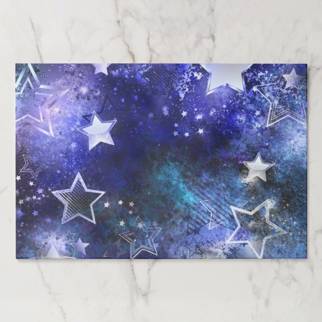 Space Background with Stars Paper Pad (Front)