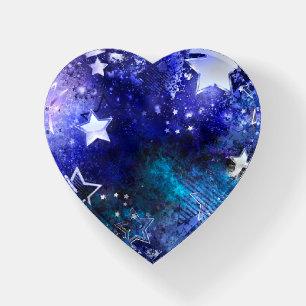 Space Background with Stars Paperweight