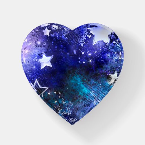 Space Background with Stars Paperweight