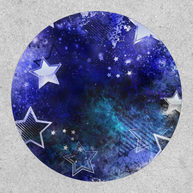 Space Background with Stars Patch (Front)