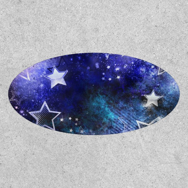 Space Background with Stars Patch (Front)